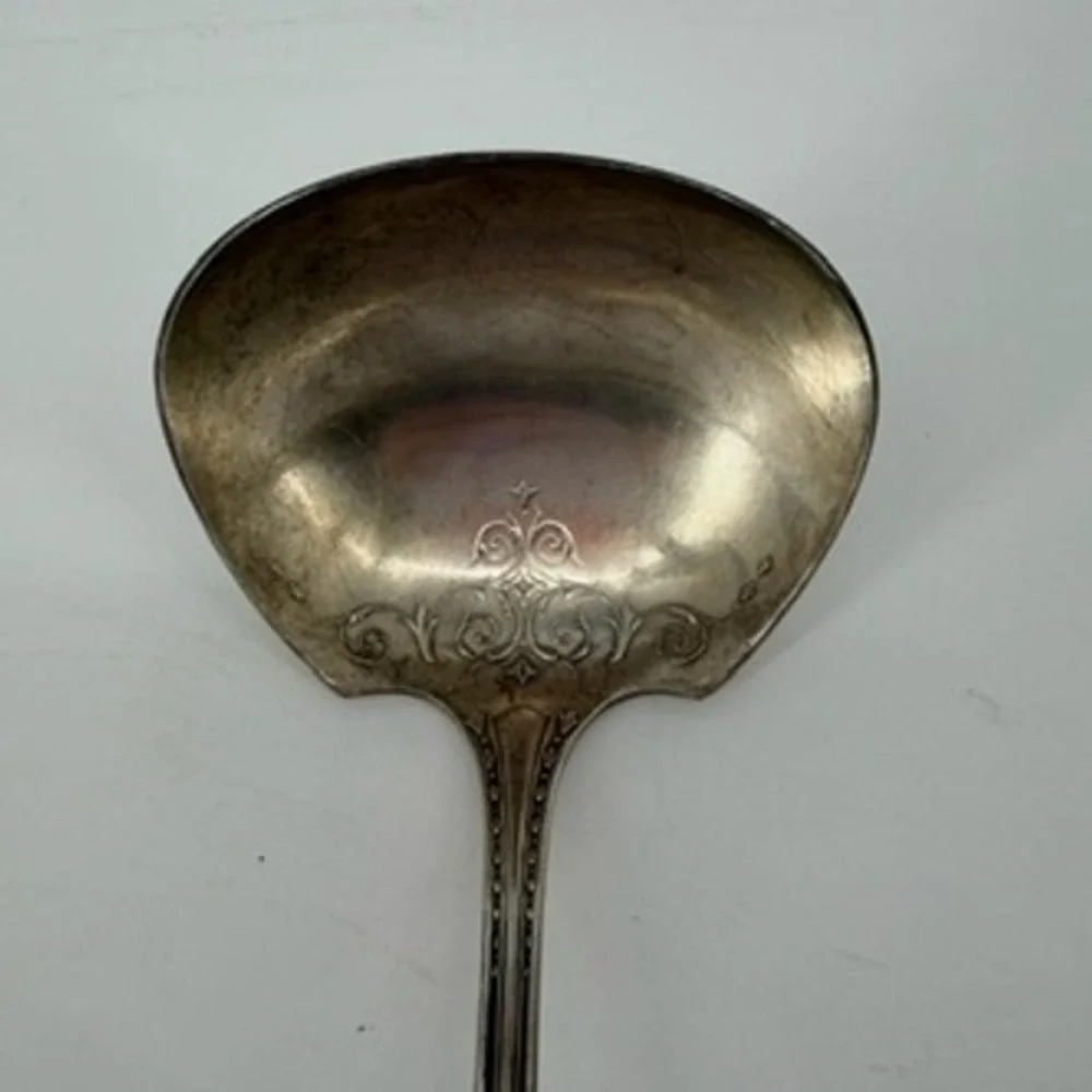 Oneida Community Silver Plate Sheraton Gravy Ladle Vintage 1910 Pattern 9 inch